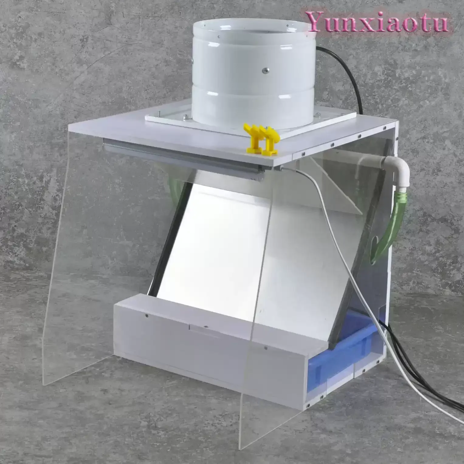 Portable Water Curtain Spray Paint Booth With Exhaust Fan Professional Mini Spraying Workstation For Gunpla Model Hobby Painting