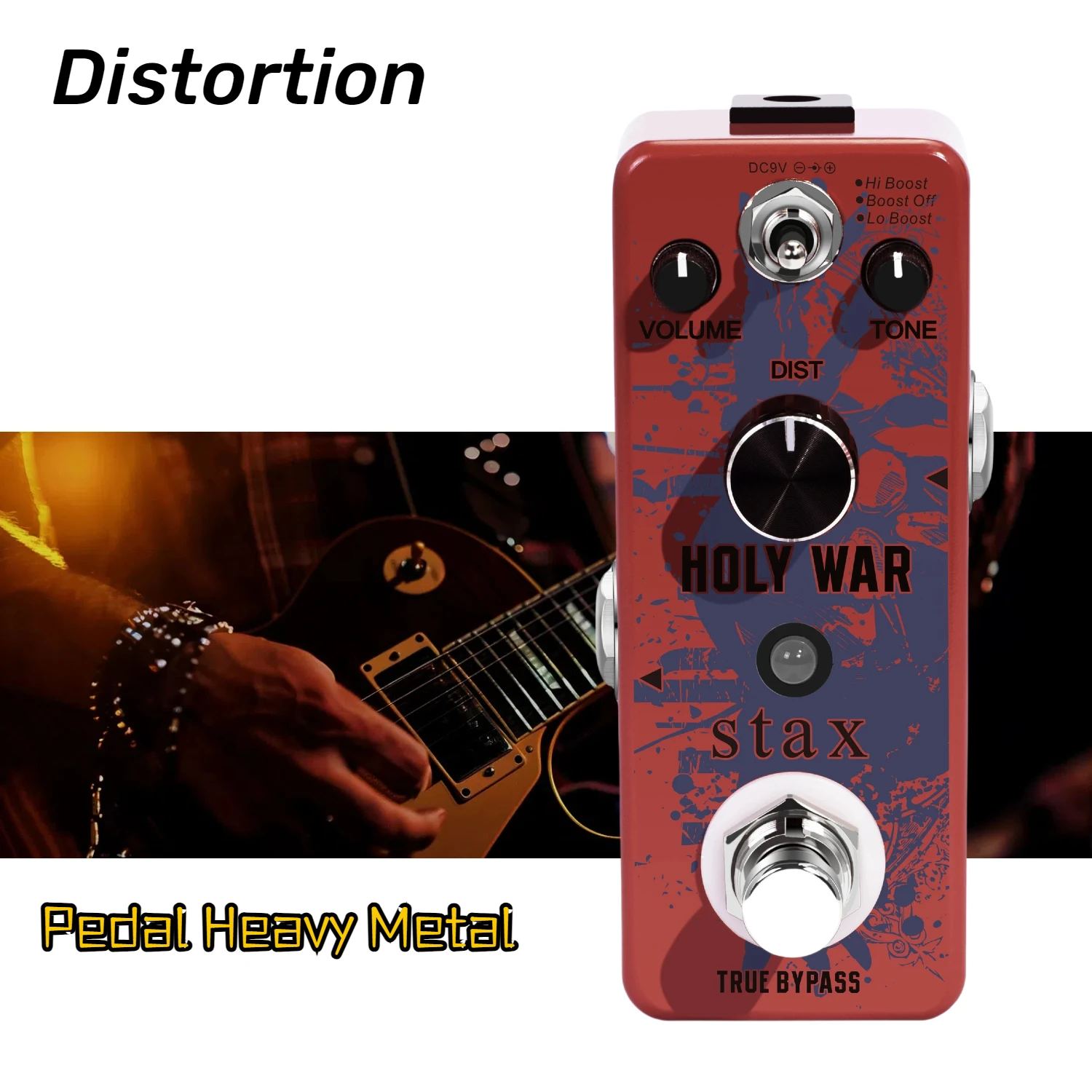 

Педали Stax для гитары с искажением, ультрамощные металлические педали с высокой производительностью