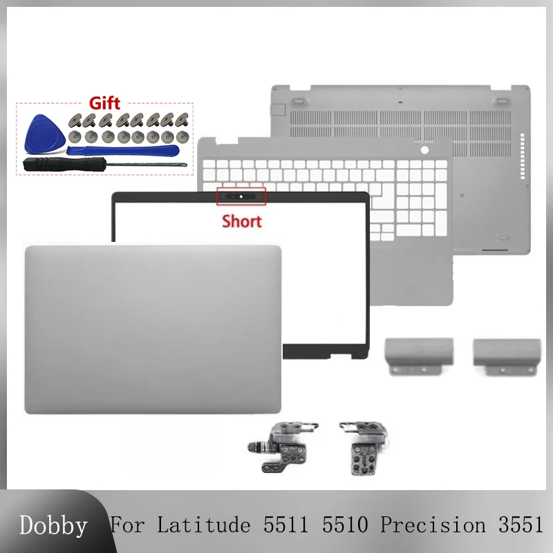 

Original New Case For Latitude 5511 5510 Precision 3551 LCD Screen Back Cover 0F0N34 Front Bezel Hinges Top Palmrest Bottom Case