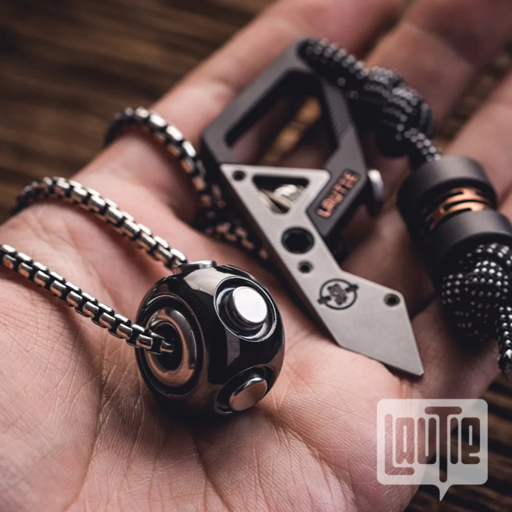 LAUTIE Noiz-Spore Zirc مصقول تململ سبينر Noiz سلسلة تململ سبينر مكافحة الإجهاد العصرية الضغط لعبة EDC قلادة #5