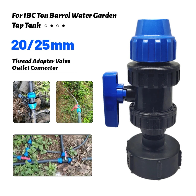 

20/25mm Watering Filter For IBC Tank Tap Adapter S60 Ton Barrel Joint Garden Irrigation Aquarium Pump Water Gun Strainer