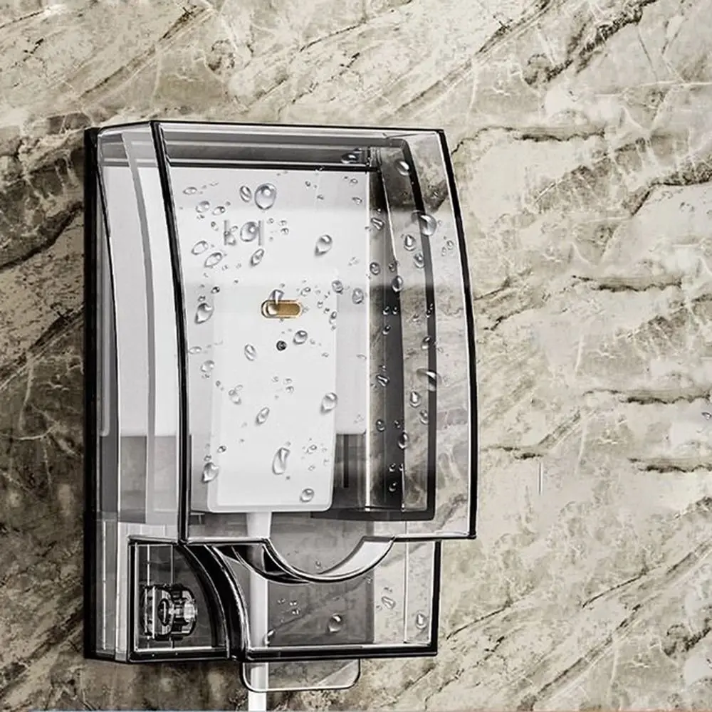 

New 86 Type Switch Protective Cover Transparent Self-Adhesive Electric Plug Cover Power Outlet Splash-Proof Plug Box for Home