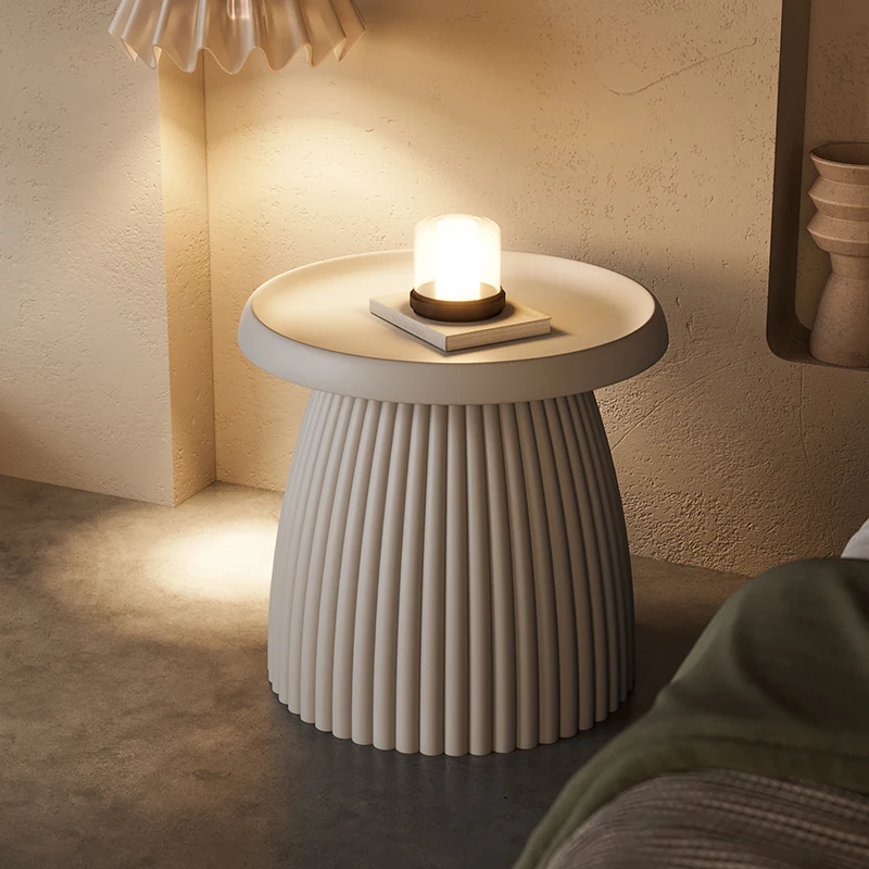 European Design White Nightstands High Classic Weird Narrow Bedside Table Modern Round Unique Mesitas De Noche Room Furniture