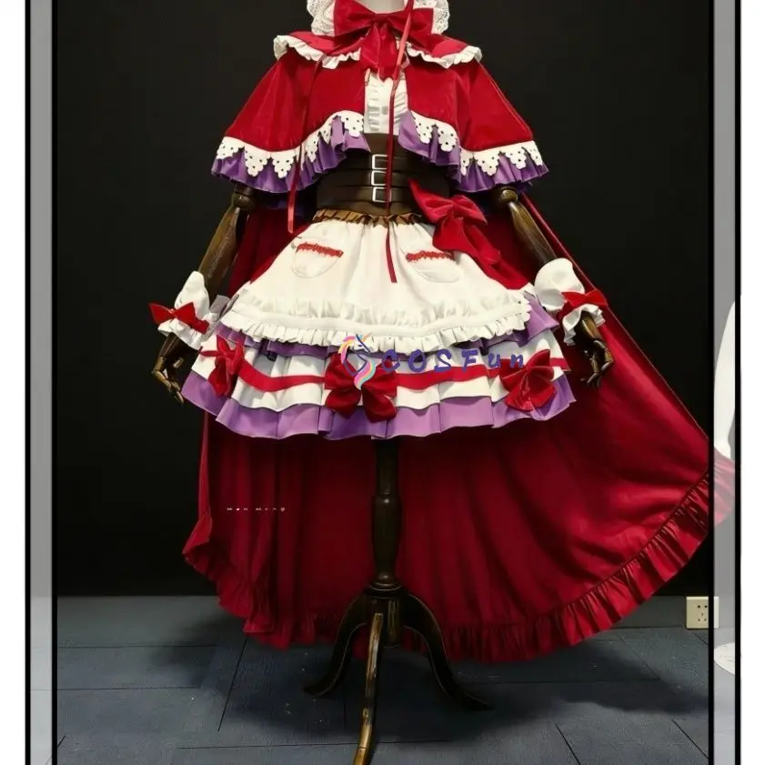 PriPara Manaka Laala Little Red Riding Hood Fairy Tale Cosplay Costume Full Set Uniform Props Accessories Women COSFun
