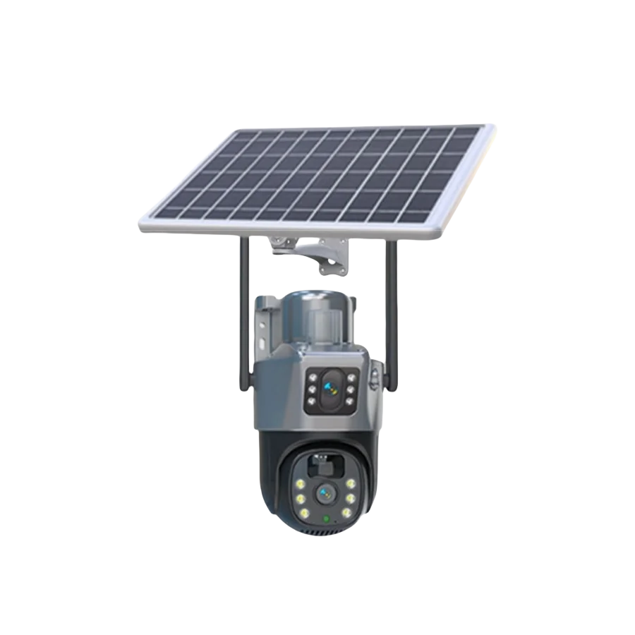 Solar Camera Solar 4G WiFi Outdoor Surveillance Camera Security with Solar Panel V380 Dual Lens 4K CCTV Two Way Calling Waterpro