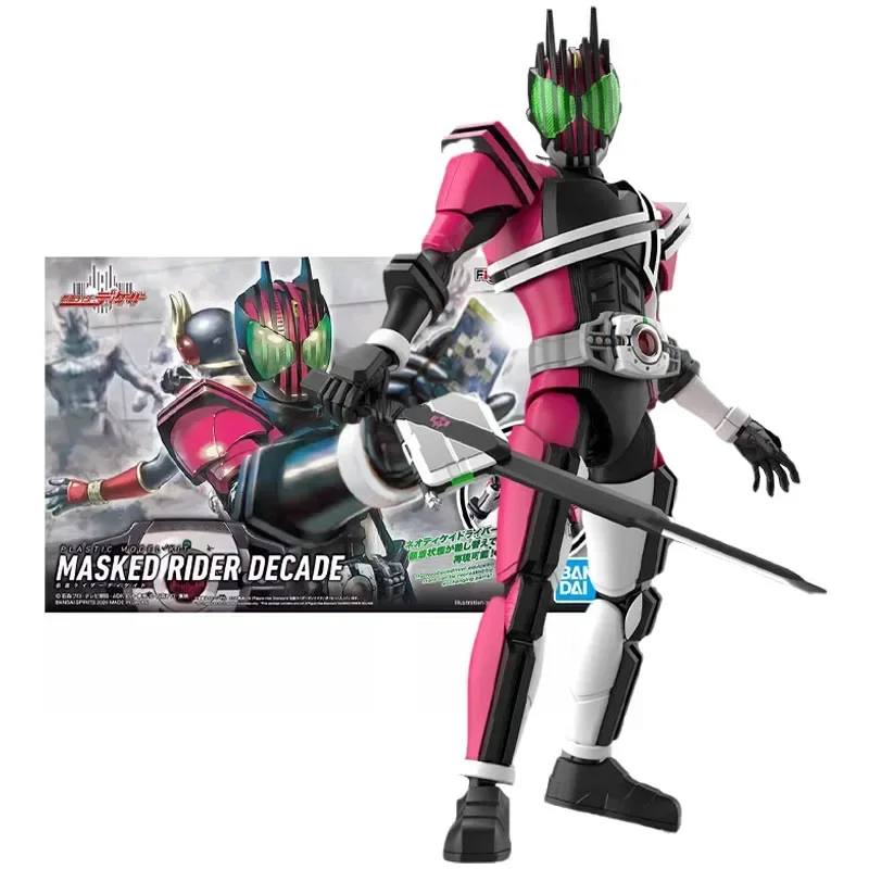 

Bandai натуральная фигурка Kamen Rider, модель комплекта, стандартная фигурка Rider Decade в маске, коллекционная модель, экшн-фигурки, игрушки, подарки