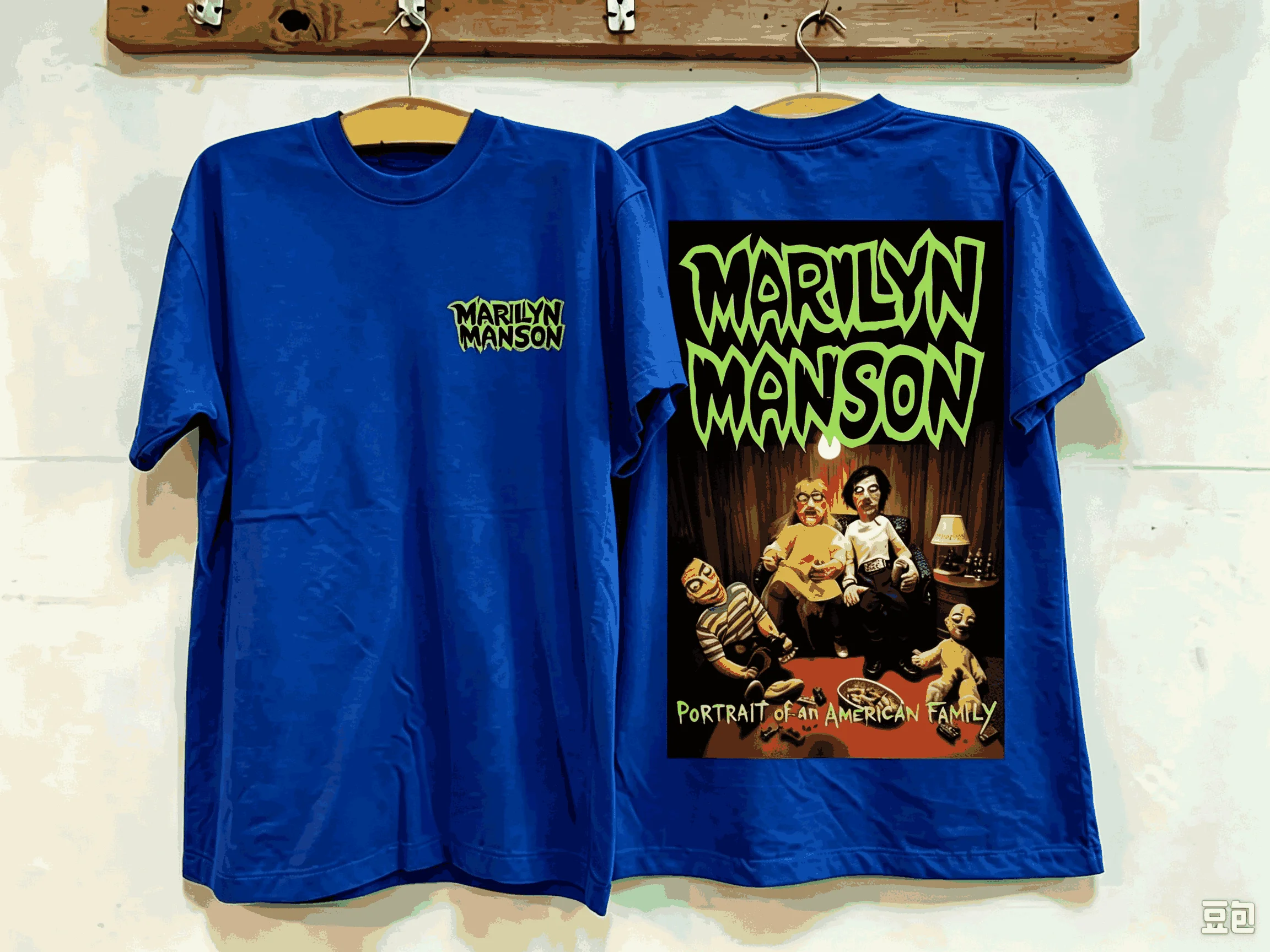Marilyn Manson Print T-shirts for Men Women Fashion Hip Hop Oversized Unisex Streetwear Trendy Cotton Short Sleeves Couples soft