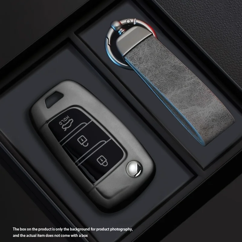 Schwarze Warrior-Style TPU Autoschlüssel-Hülle für Hyundai Elantra Solaris Tucson I30 I35 I40 KONA Genesis Santa Fe Azera – Detail 3