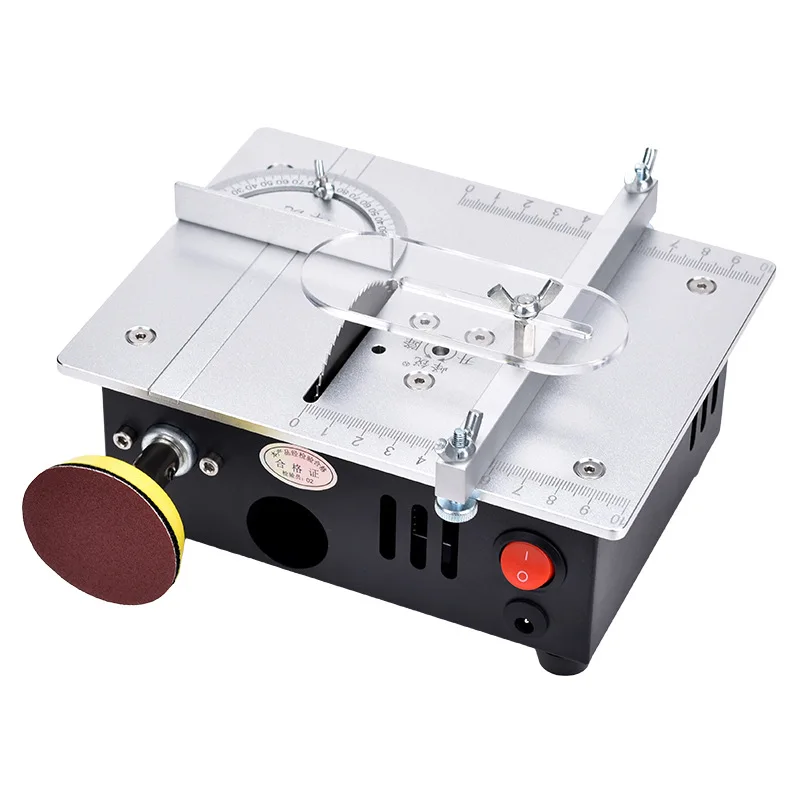 Multifunctional Table Saw with Polishing Machine,Mini Lift Saw for PCB Board Cut,Micro Electric Saw with Drill for Desktop Cut