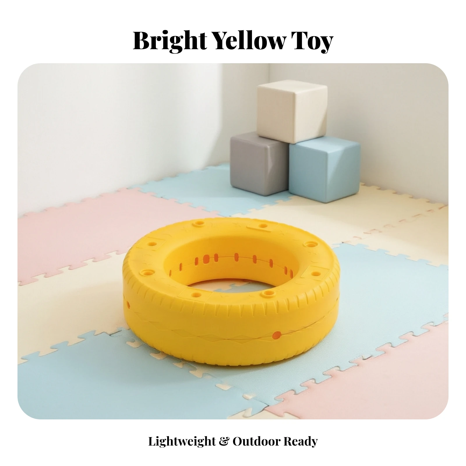 Outdoor Toy Stackable Tire-Shaped Play Loop for Children, Garden Decor, Planter Project