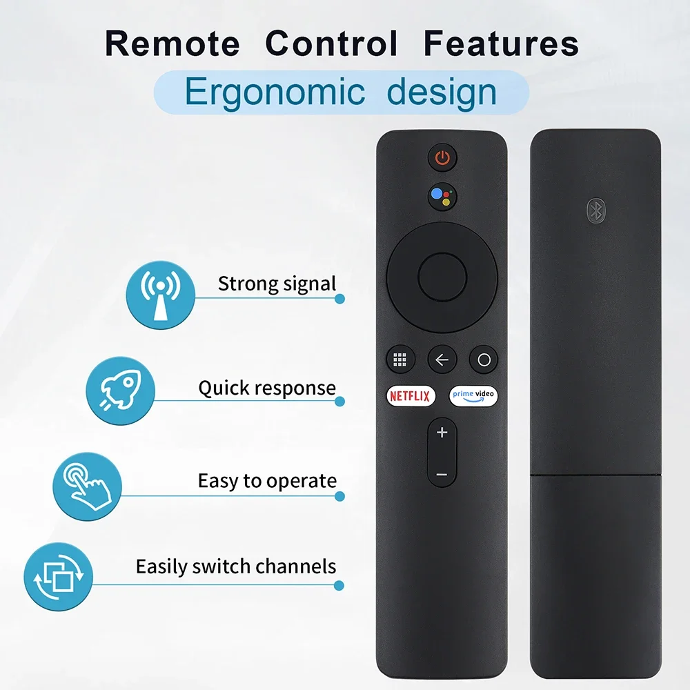 Лучшая цена работает с Android TV/Google Assistant для Xiaomi MI BOX S, пульт дистанционного управления — голосовой поиск Bluetooth 5.0