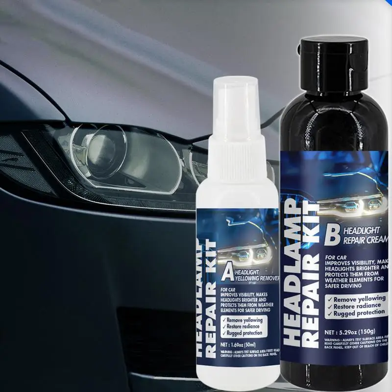 Car Headlight Cleaner Long-Lasting Automatic Headlight Refresh Headlight Coating And Cleaning Solution For Car Headlight