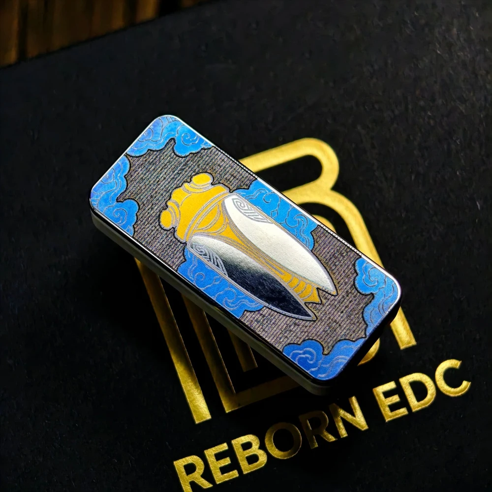 REBORN EDC Spring Cicada Fidget Slider Ti/PEEK Push Slider Fidget Toys For Adults Stress Relief Toy Anxiety Relief Gadgets