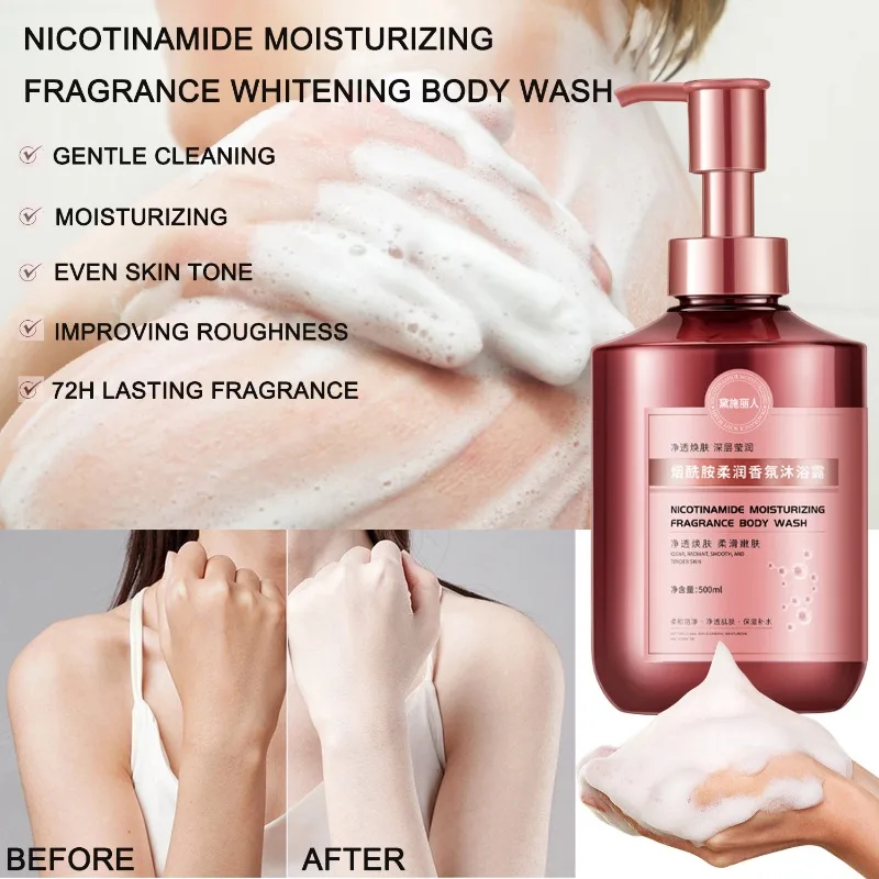 

Long-Lasting Fragrance Shower Gel Nicotinamide Whitening Body Wash Moisturizing Bath Works