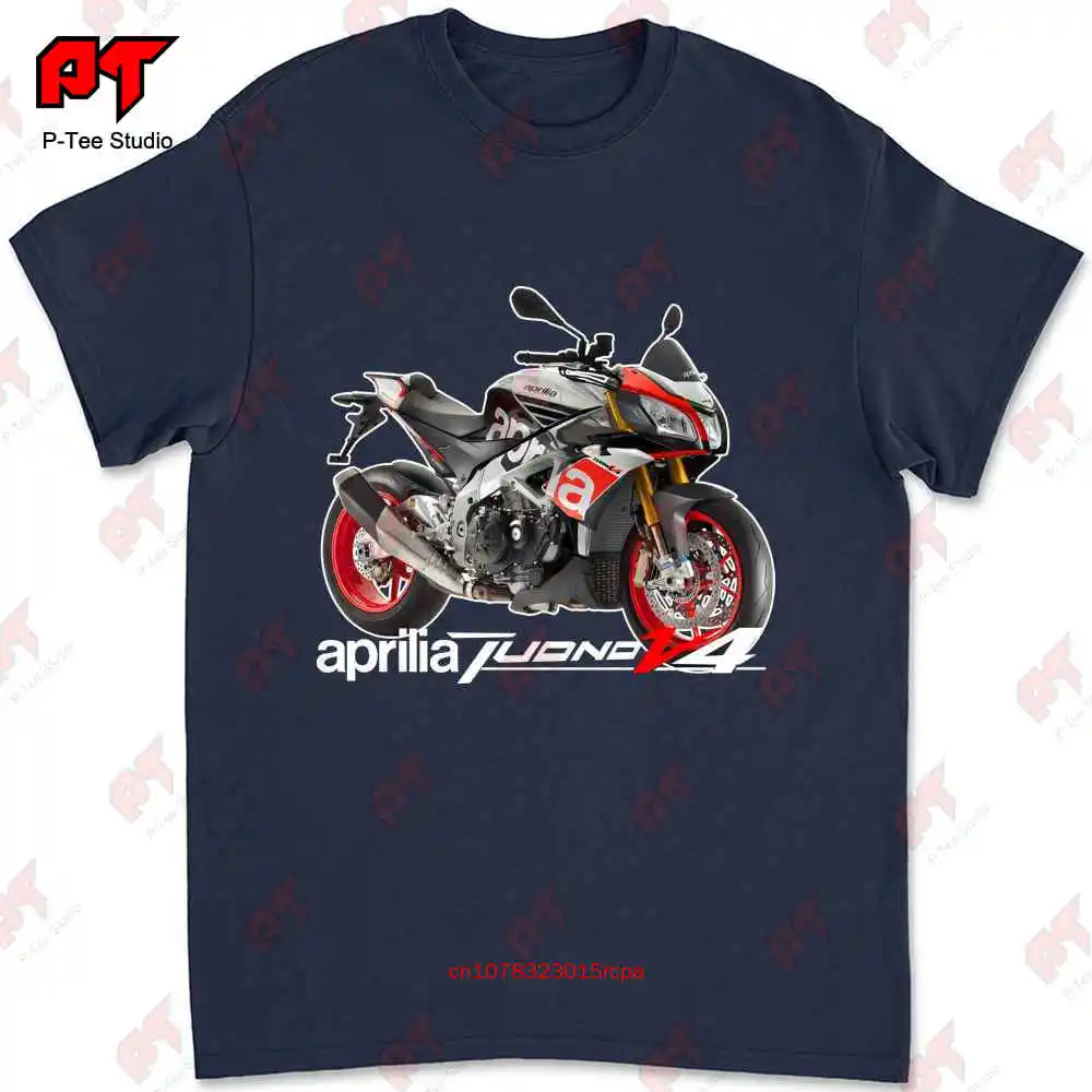 Hot New Aprilia Tuono V4 1100 Factory Logo Cotton T Shirt 8GEK