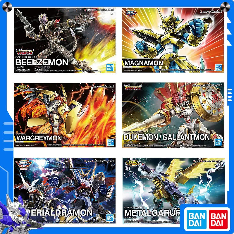 

Bandai оригинальная фигурка Digimon, стандартная Magnamon Imperialdramon Beelzemon, аниме, сборная модель, коллекционные украшения