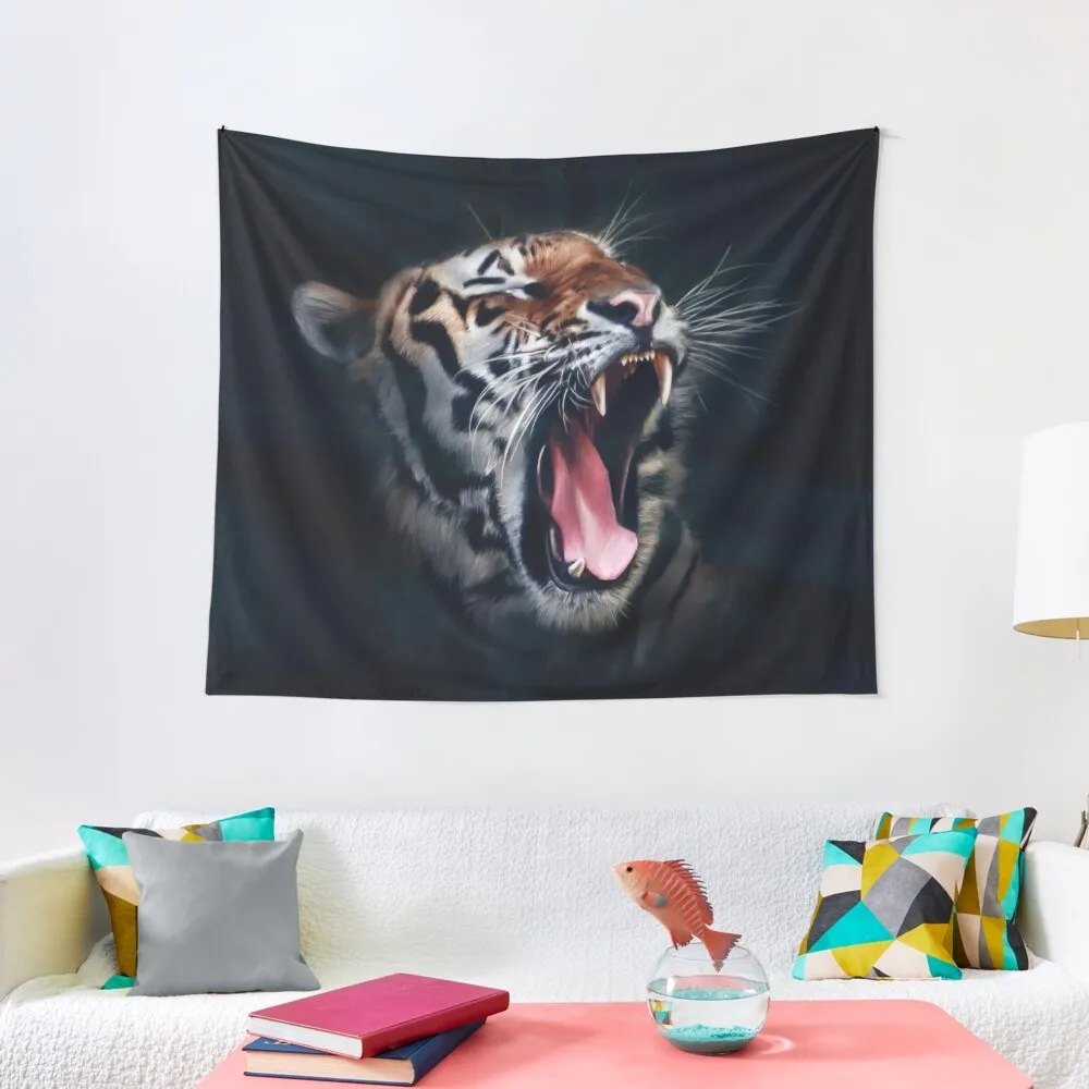 

Painting roaring Tiger Tapestry Room Decorations Home Supplies Wall Decor Hanging Tapestry
