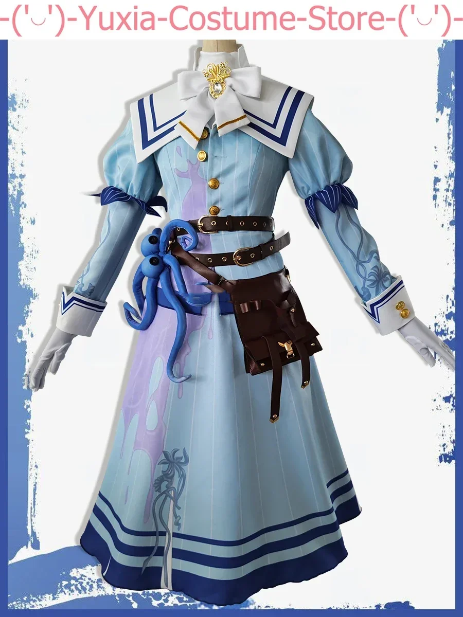 Identity V Emily Dyer Doctor Fashion Preserved Flower Game Suit Gorgeous Uniform Cosplay Costume Halloween Party Outfit