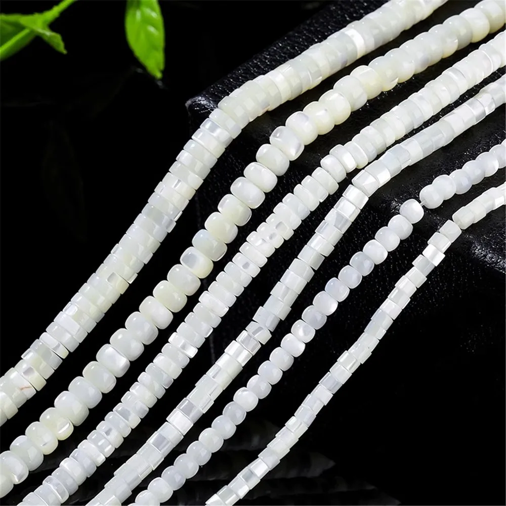 

Natural Horseshoe Snail Shells Small Round Tube Bead Spacers Loose Beads Handmade DIY Bracelets Necklaces Ear Accessories L401