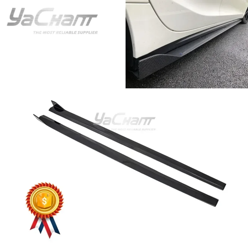 Car-Styling Accessories Carbon Fiber Side Skirt Fit For 2014-2019 Ghibli M157 Ocean D Side Skirt Underboard Extension