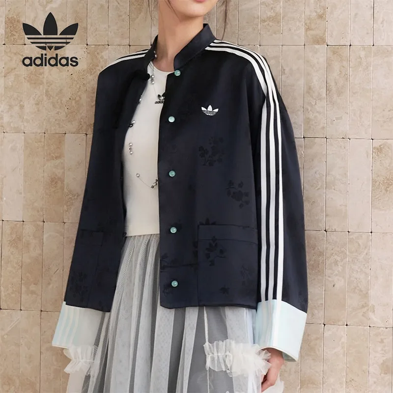 Adidas Clover Women's Fashion New Chinese Jacquard Jacket KY5741