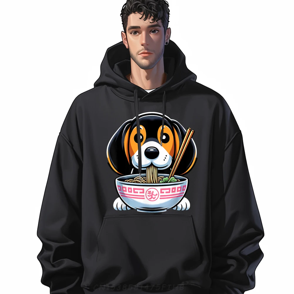 

Kawaii Black And Tan Coonhound Dog Ramen Plain Sweatshirts Wholesale Durable Clothes Camisetas Hombre Father's Day