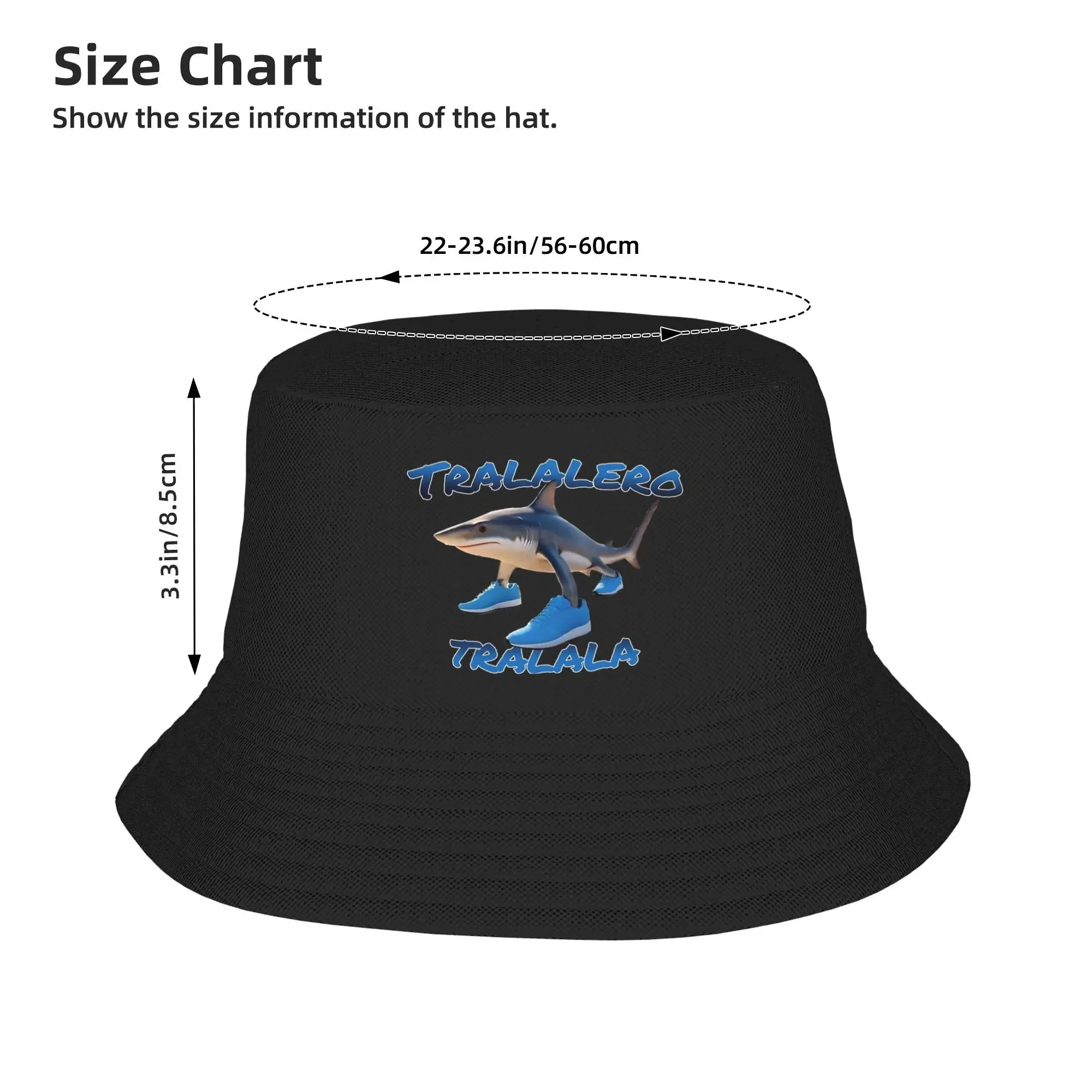 Cappelli a secchiello da donna Tralalero Tralala Brainrot italiano Viaggi estivi Protezione UV Escursionismo Pesca Cappello country irlandese Regalo