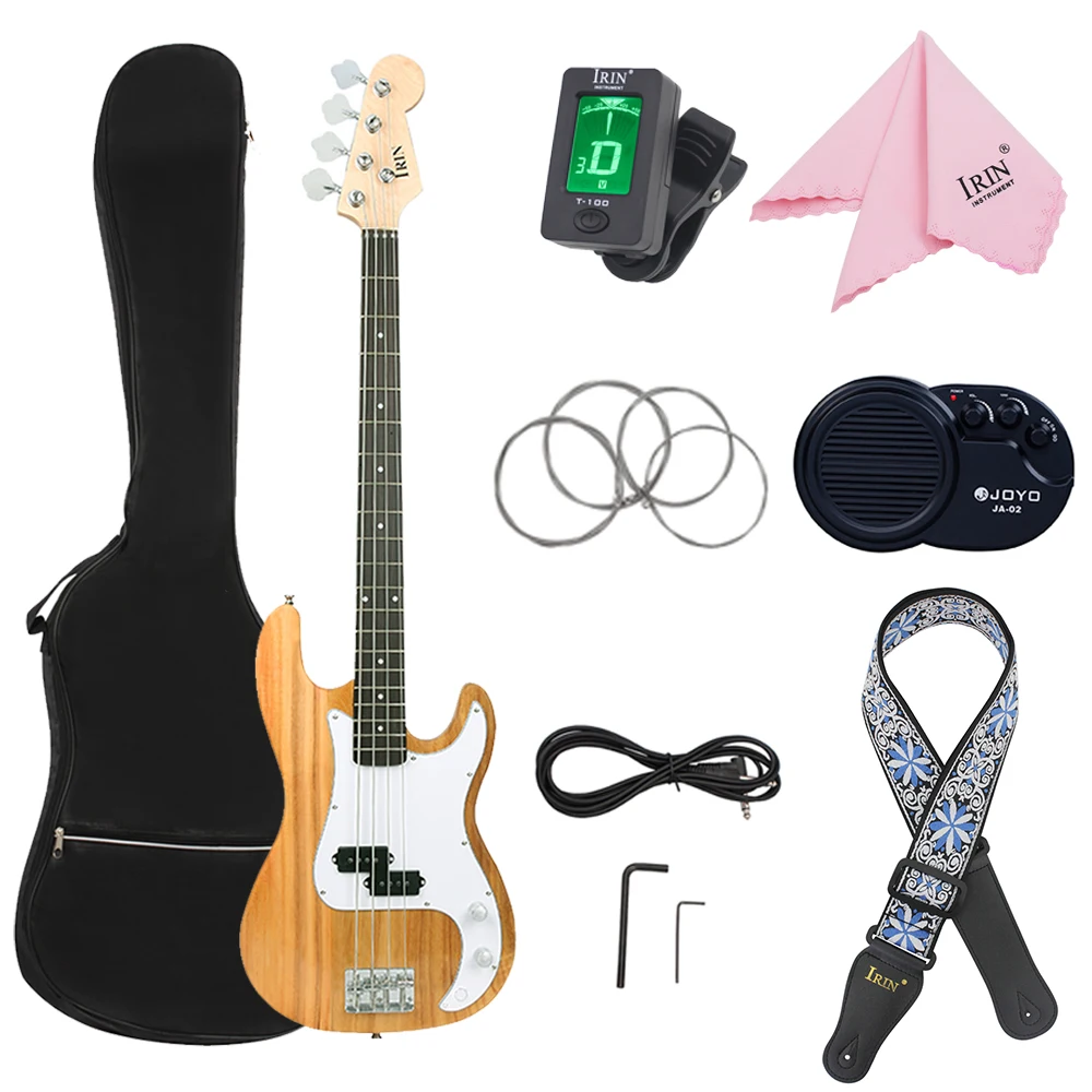 

IRIN 4 Strings 20 Frets Bass Guitar Basswood Body Electric Bass Guitarra With Bag Amp Tuner Bass Guitar Parts & Accessories