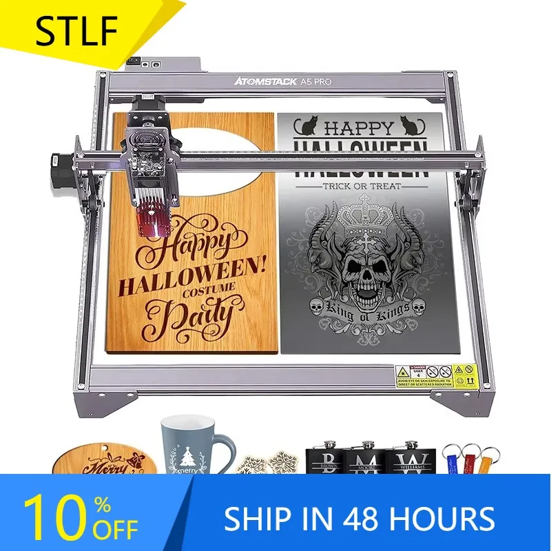 

Xiangyin ATOMSTACK A5 Pro Engraver 40W Engraving Machines For Wood Metal 5.5W Output DIY Cutter Logo Pattern Marking Machi