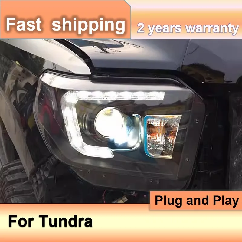 

Car Accessories for Toyota Tundra Head Light 2014-2018 Tundra Headlights DRL Turn Signal High Beam Projector Lens