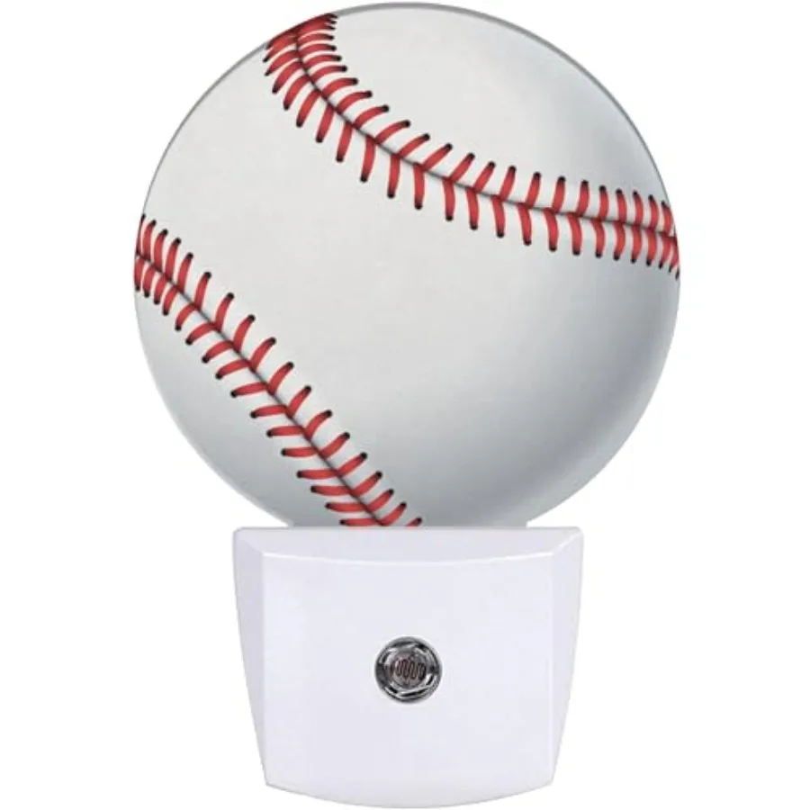 Night Light, Field Sport Ball Nightlight Plug into Wall LED Lamp Auto Sensor Dusk to Dawn for Bedrooms/Kitchens/Toilets/Corrido