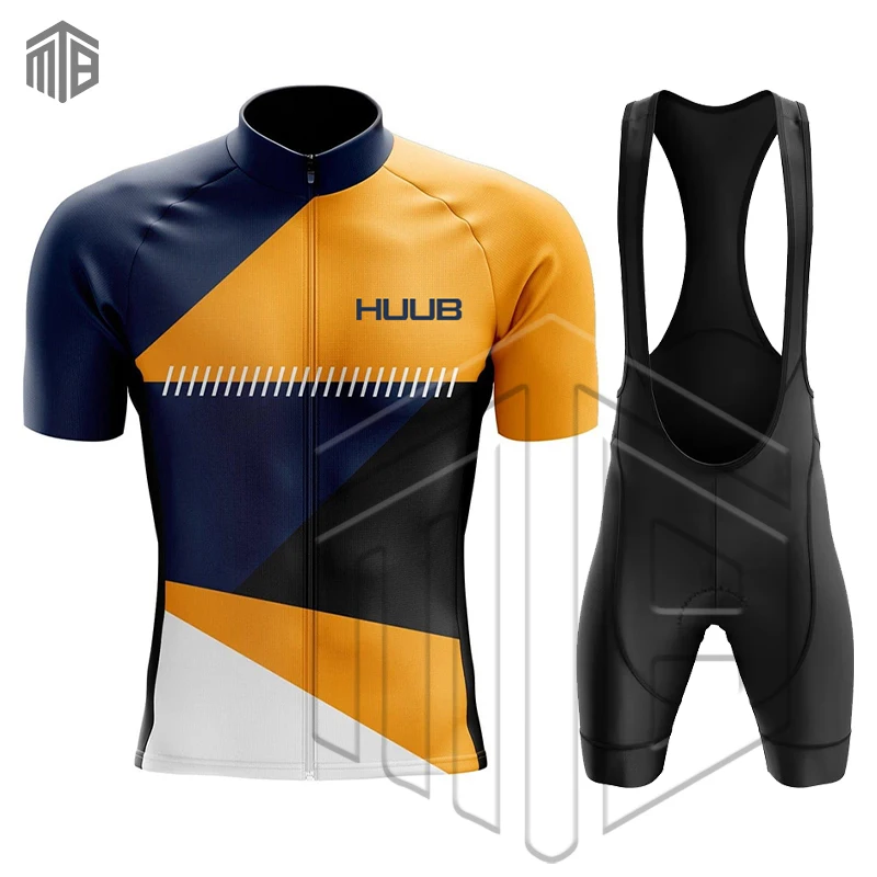 New HUUB Cycling Jersey Sets Pro Team Cycling Base Layers Road Bike Jerseys Short Sleeve Bicycle Clothing Triathlon Suits