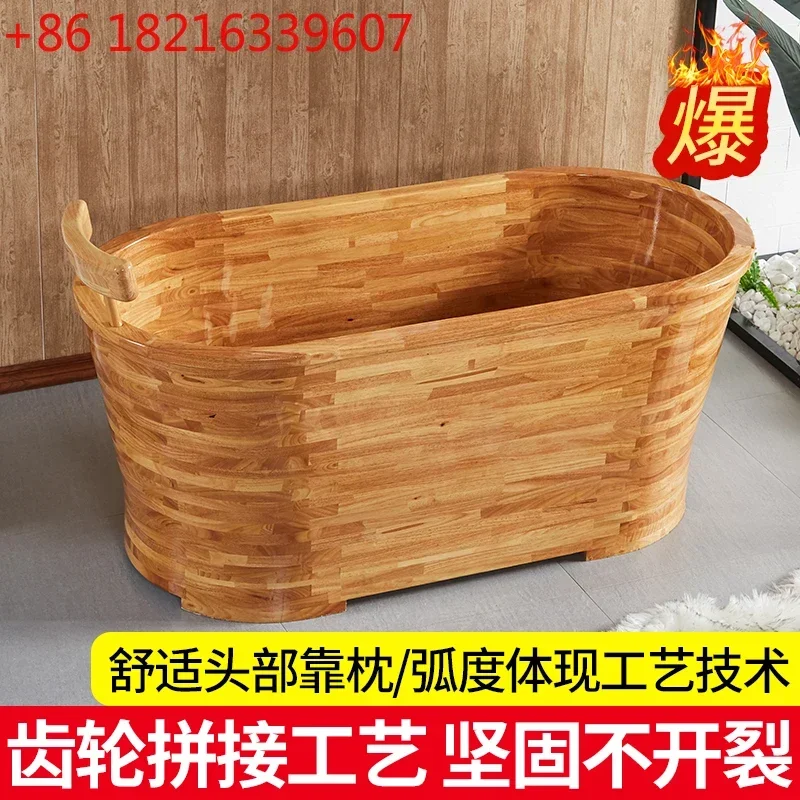 

Дубовое утолщенное деревянное ведро-ванна для взрослых, для домашнего использования