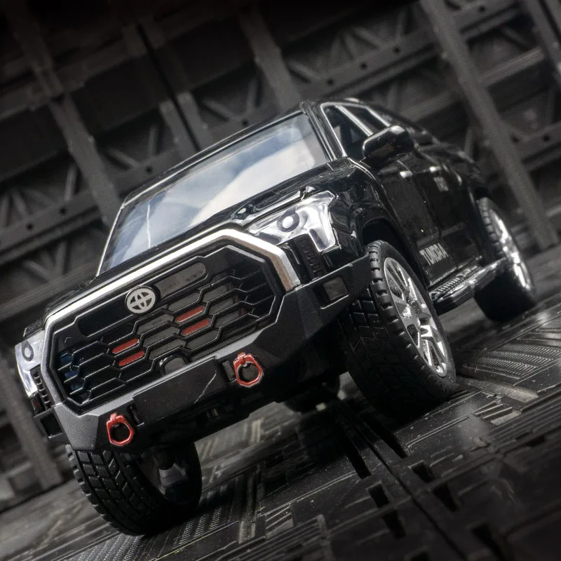 1:32 Toyota Tantu pick-up modèle en alliage retirer acousto-optique porte-ouverture jouet pour enfants voiture cadeau d'anniversaire