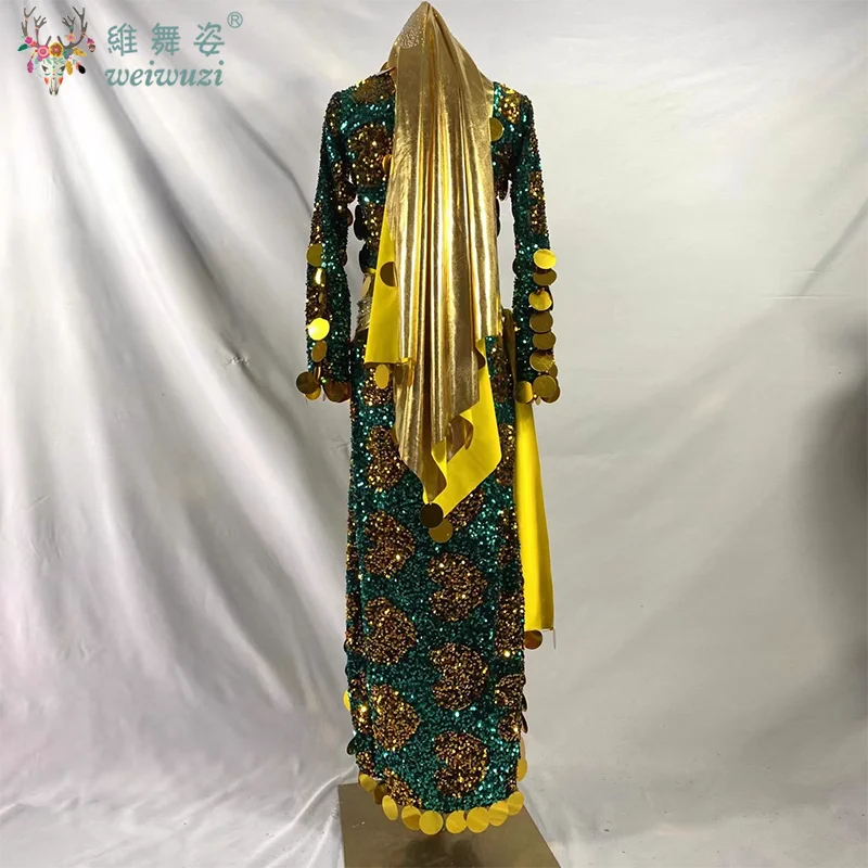 Strój do tańca brzucha dla kobiet, drukowany, personalizowany, szata, odzież baladi, shaabi, strój ludowy baladi, odzież orientalna damska