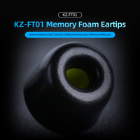 KZ FT01 soundproof slow rebound set high-end memory sponge earplugs (three pairs of large, medium, and small)