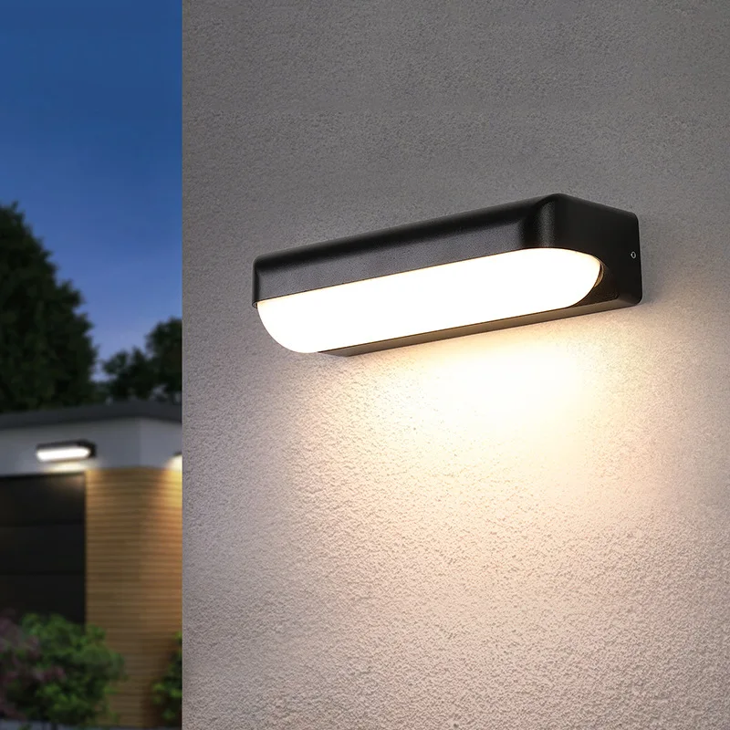 

Outdoor Waterproof LED Wall Lamp Garden Courtyard Balcony Corridor Porch Light Surface Mounted Bathroom Wall Light AC85-265V