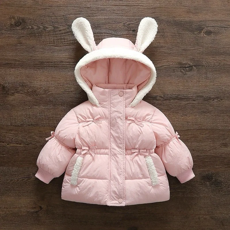 New girls' winter clothes thickened velvet cotton-padded clothes baby Korean version children's jackets winter jackets