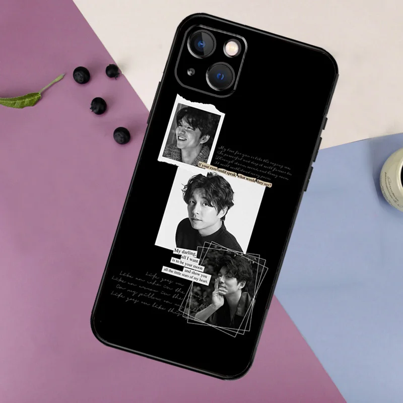 Kpop Gong Yoo Phone Case For iPhone 11 12 13 14 16 15 Pro Max Mini 7 8 Plus X XR XS Max Bumper Cases Cover
