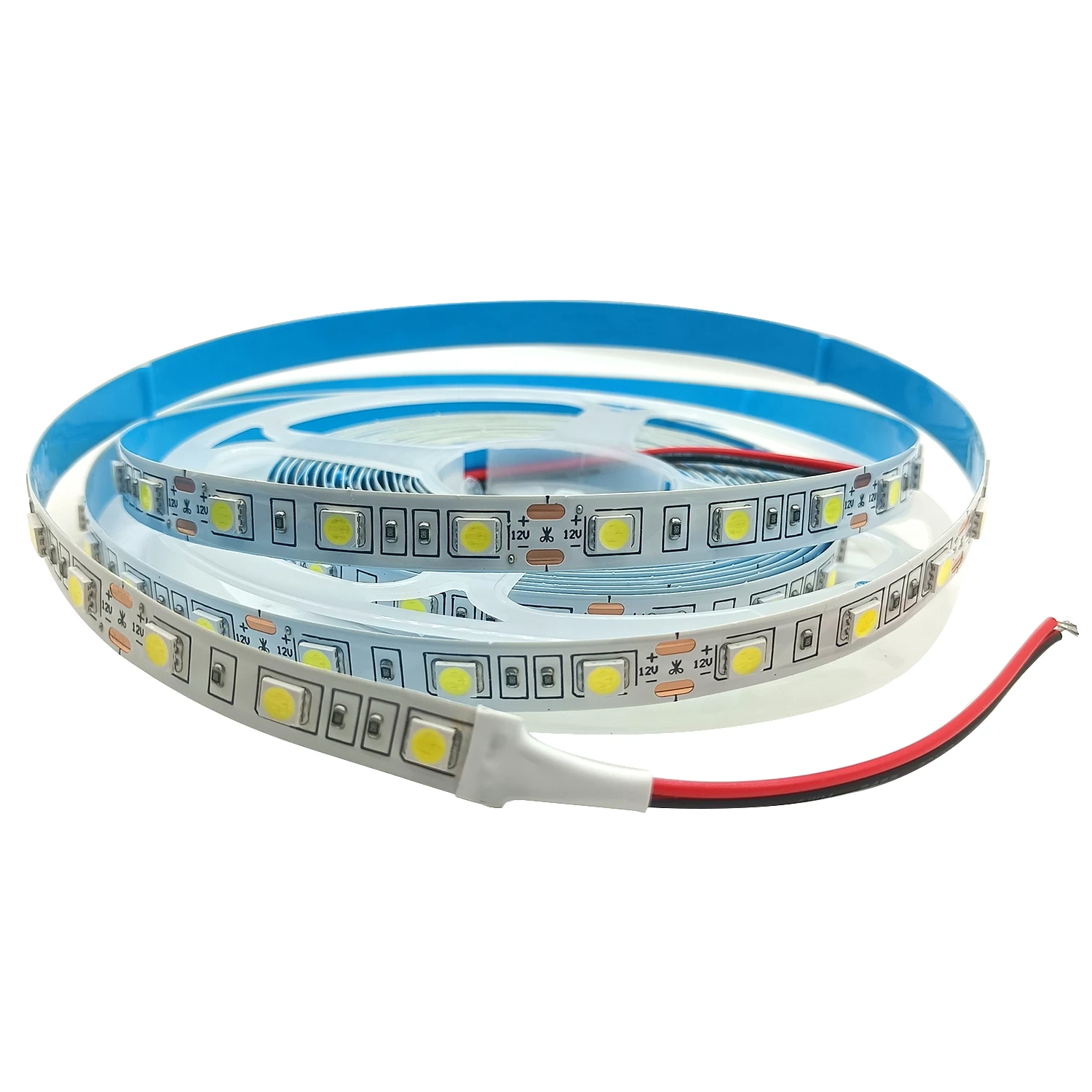 

Светодиодная лента 5050 SMD, 60 светодиодов/м, 5 м, 12 В/24 В, не водонепроницаемая, для подсветки телевизоров