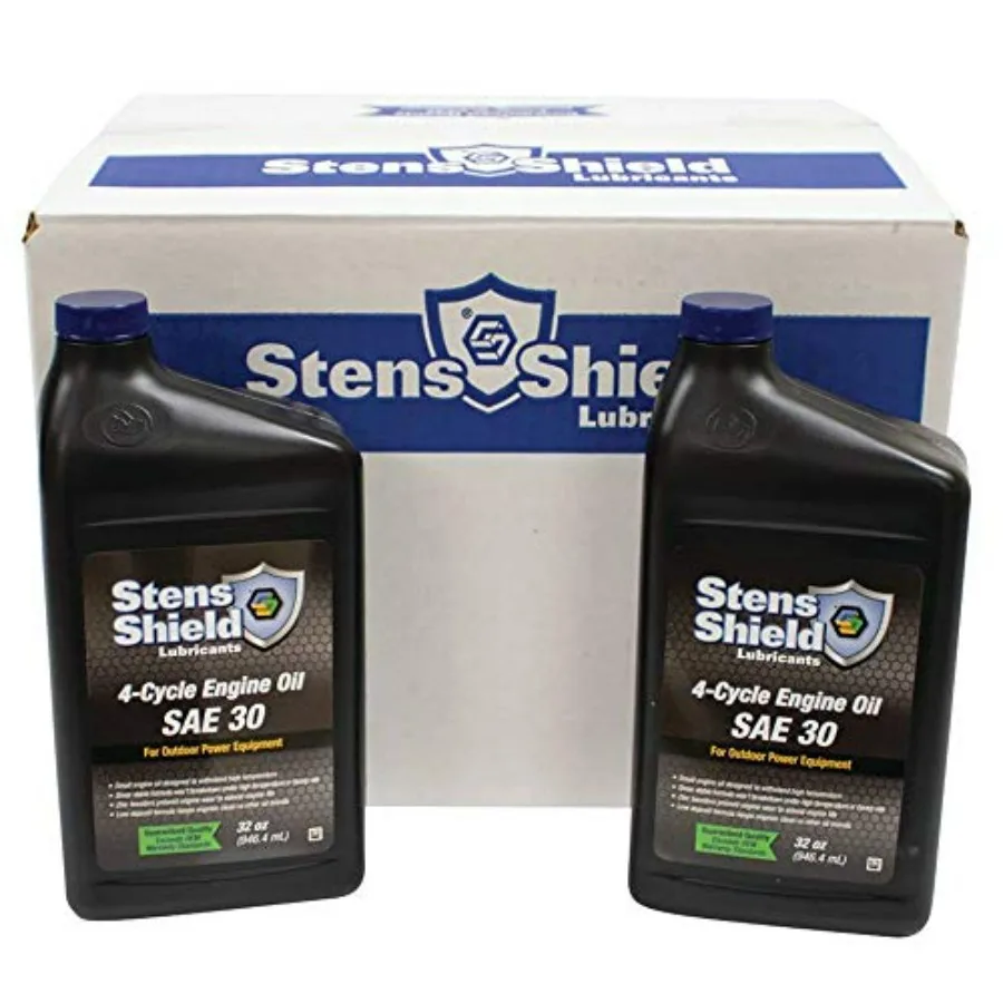 

4-Cycle Engine Oil for Universal Products SAE30 High-Performance Synthetic Blend Red Long-Lasting Protection Ideal for Lawn Mow