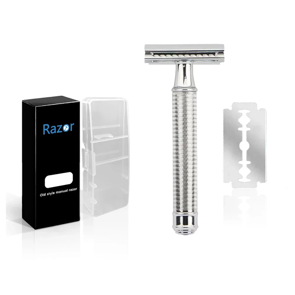 rzaclea07t-high-quality-stainless-steel-eco-friendly-safety-razor-double-edged-blade-shaving-shaver-with-5-blades-box-for-men