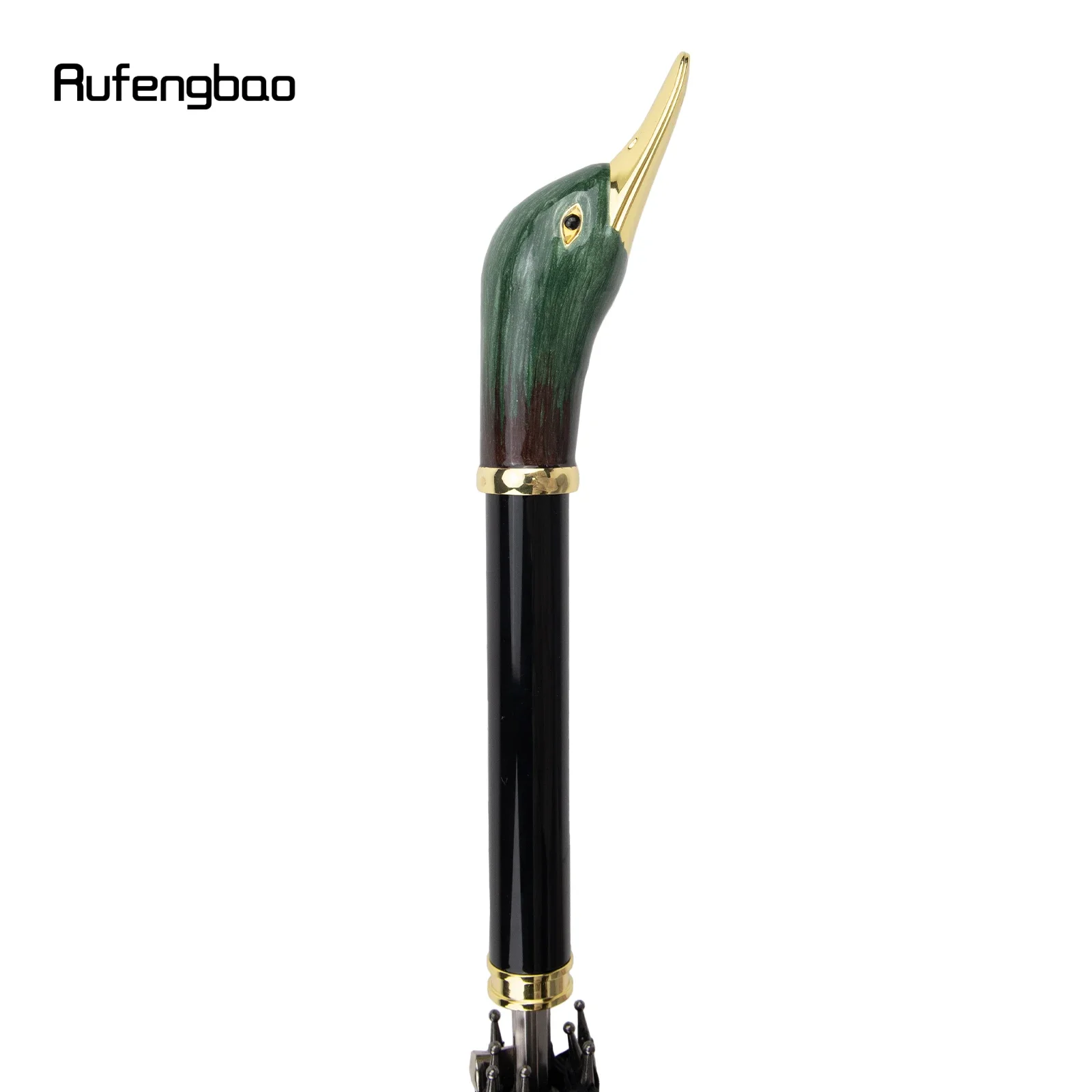 مظلة أوتوماتيكية مقاومة للرياح على شكل حيوان البطة، مظلة كبيرة بمقبض طويل لكل من الأيام المشمسة والممطرة