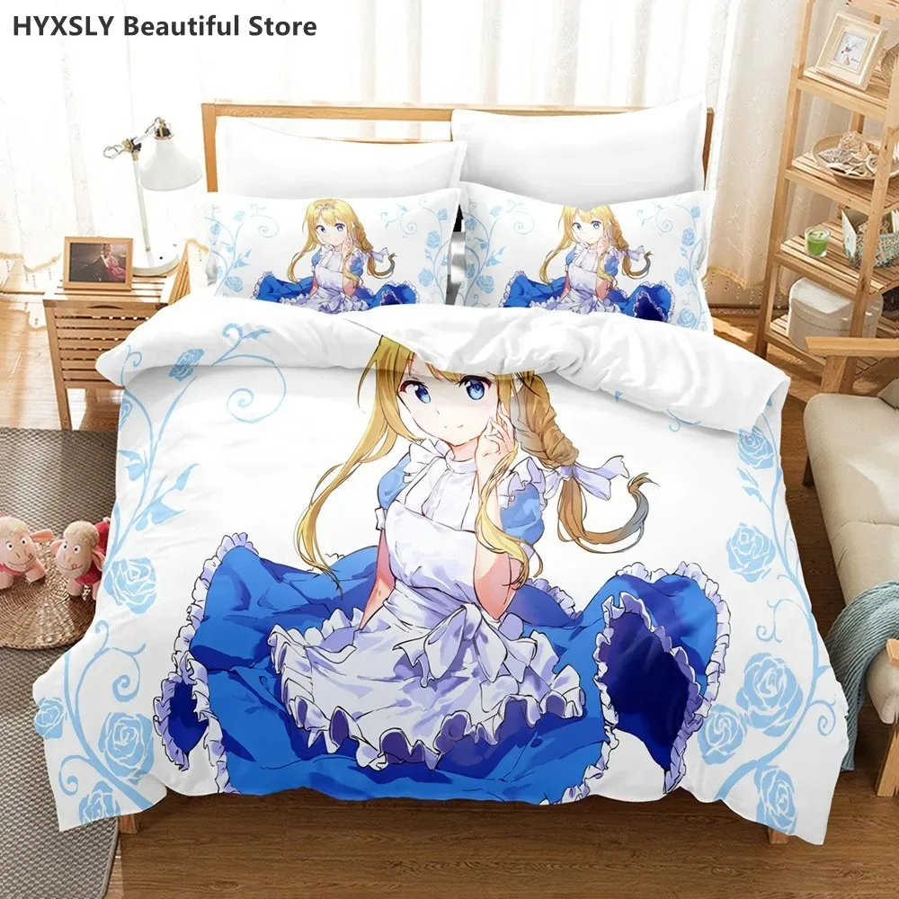 

Sword Art Online Bedding Set 3D Anime Polyester Quilt Cover Pillowcases Queen King For Kids Gift Anime Duvet Cover Sets