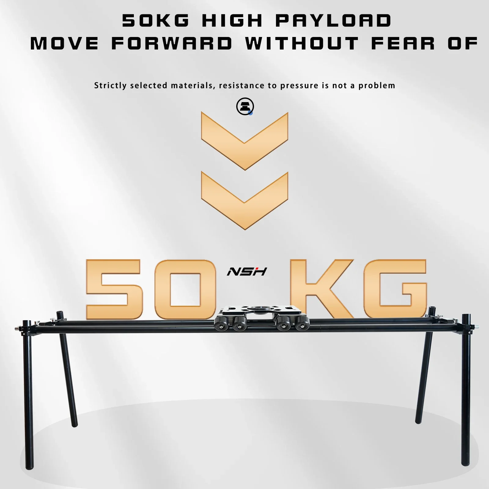 NSH New Design Portable Dolly System Camera Slider Rail Set Deluxe Track Kit Camera Accessories for Video Shoot