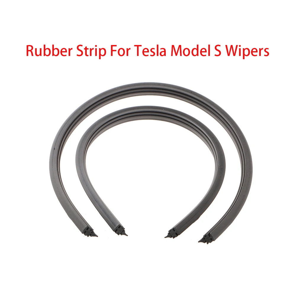 1 conjunto de tira de borracha para limpador de carro, para tesla model s 2016 2017 2019 2020, acessórios de lâmina de limpador