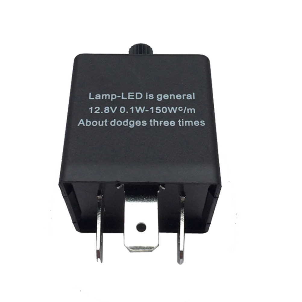 

Cf13 -02 3 Pin Flasher Relay Black High and Stable Performance Car LED Flasher Long Life Reliable Car Supplies