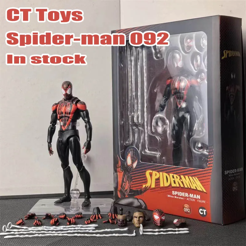 Ct Spiderman 092 Figure 2099 Spider Man Across The Spider-verse Miles Morales Shf Action Figure Model Figurine Collection Toys