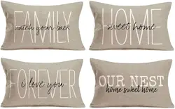 Vintage linen lumbar pillowcase decorative cushion cover 30X50cm interior sofa decoration Autumn decoration