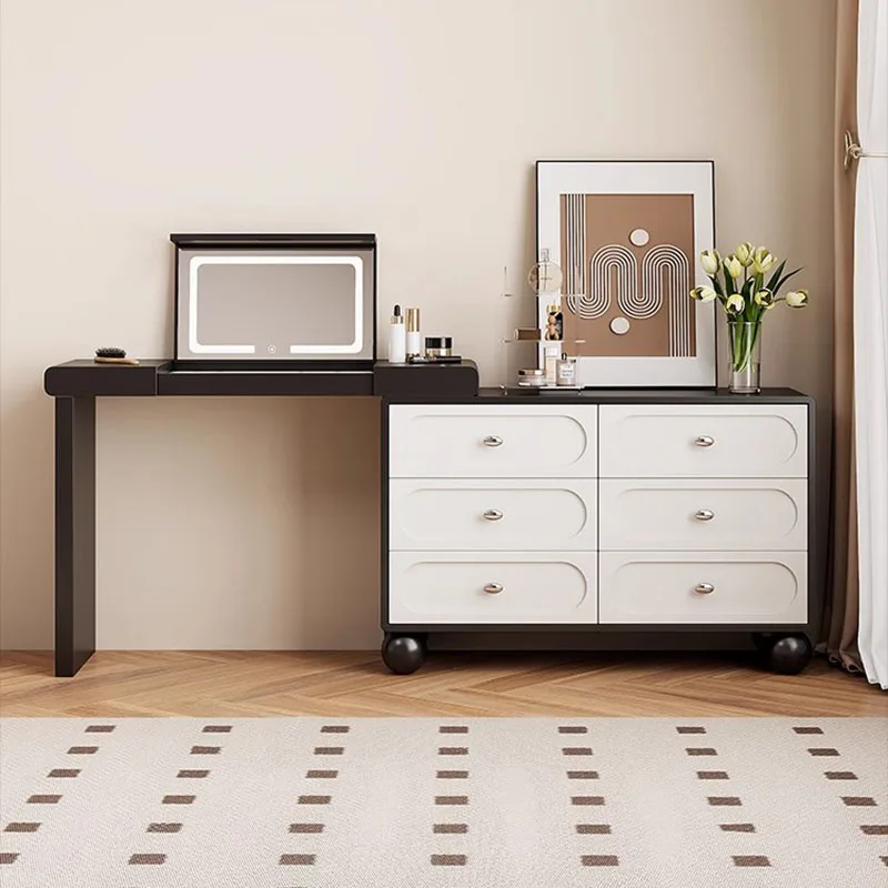 

Design Modern Dressing Table Drawers Jewelry Makeup Vanity Dressers Mirror Organizer Coiffeuse De Chambre Nordic Home Furniture